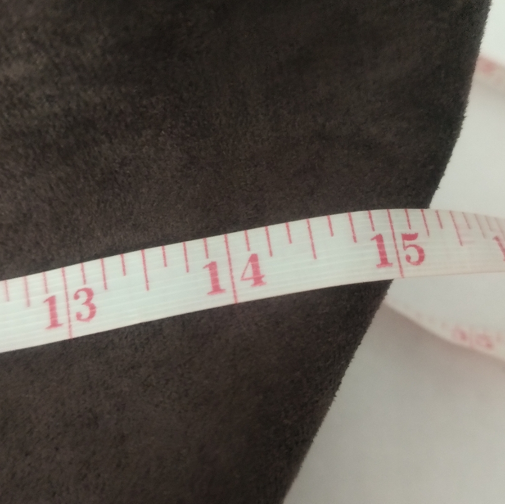 Bella Russo / Faux Suede Brown Bag / NWOT - Picture 12 of 14